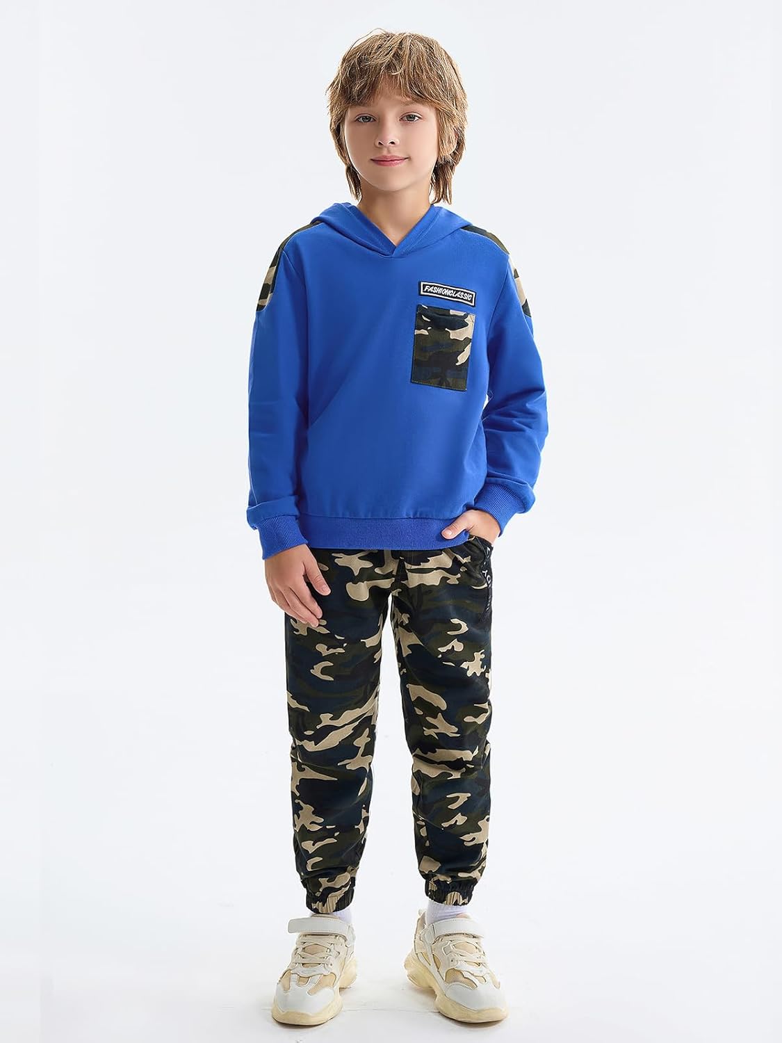 LOLANTA Camo Two-Piece Clothing Set for Boys