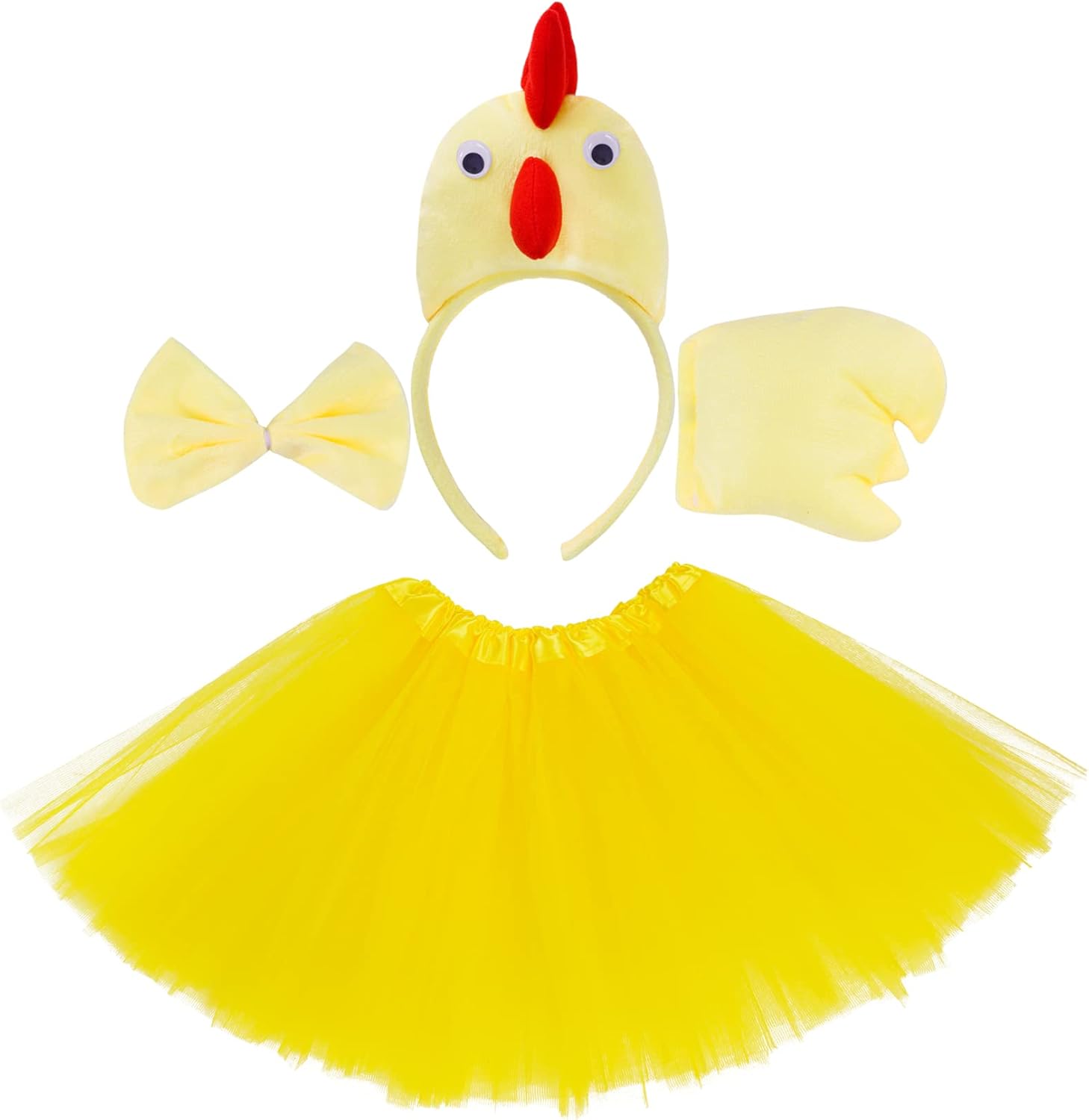 3D Chicken Animal Costume 4-in-1 for Girls