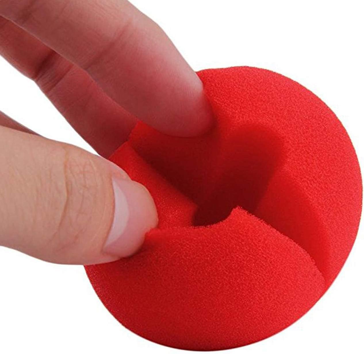 30PCS 2x2 Red clown nose Halloween Christmas costumes
