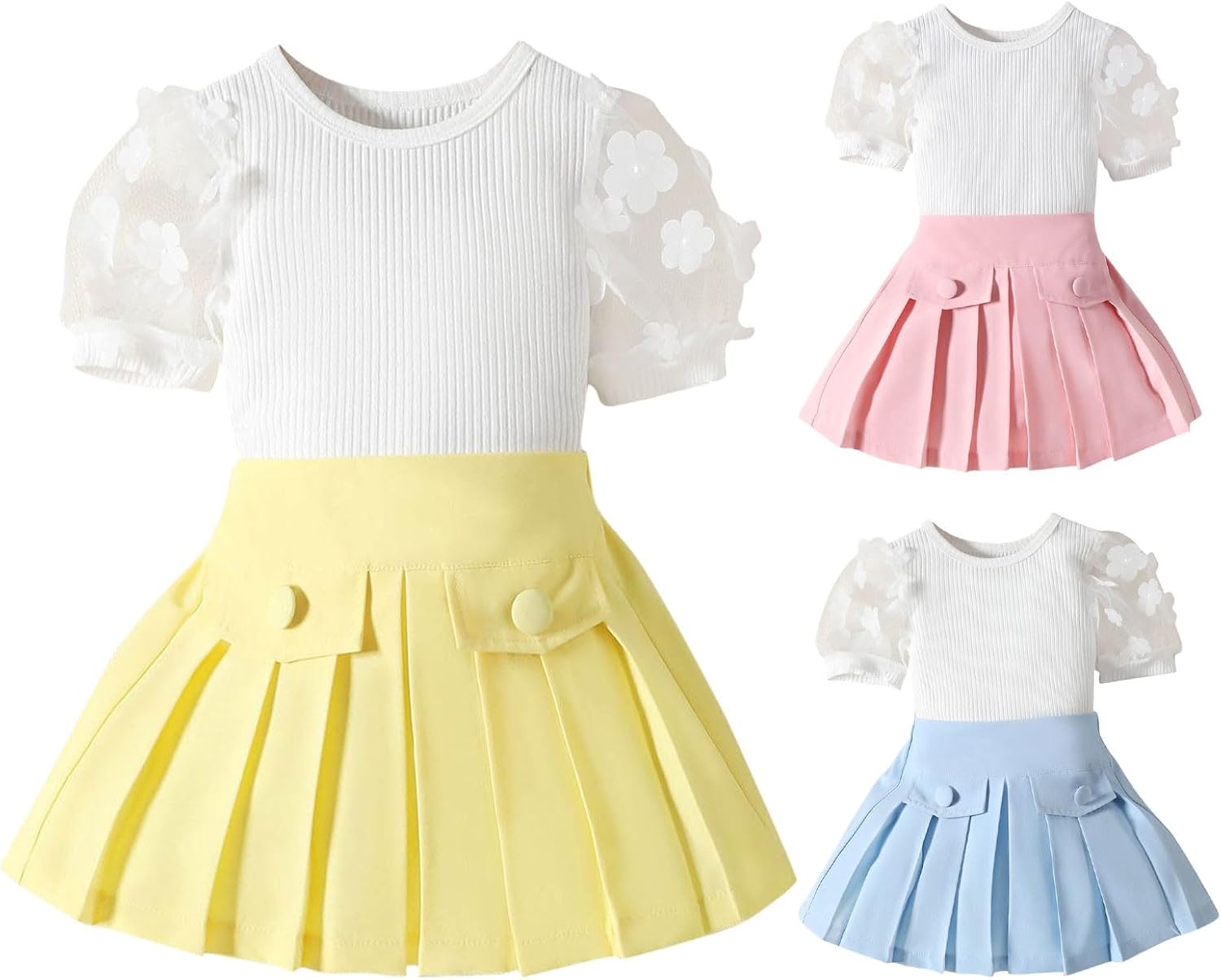 Candy Color Ruffle Dress