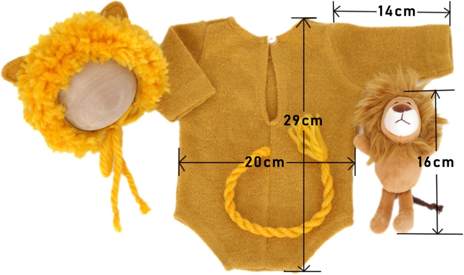Step into the Jungle Vemonllas Knitted Lion Costume for Baby