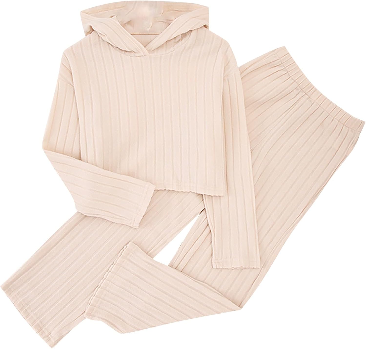 AMIMOJY Baby Girls Two-Piece Sweatshirt Trouser Set for Autumn