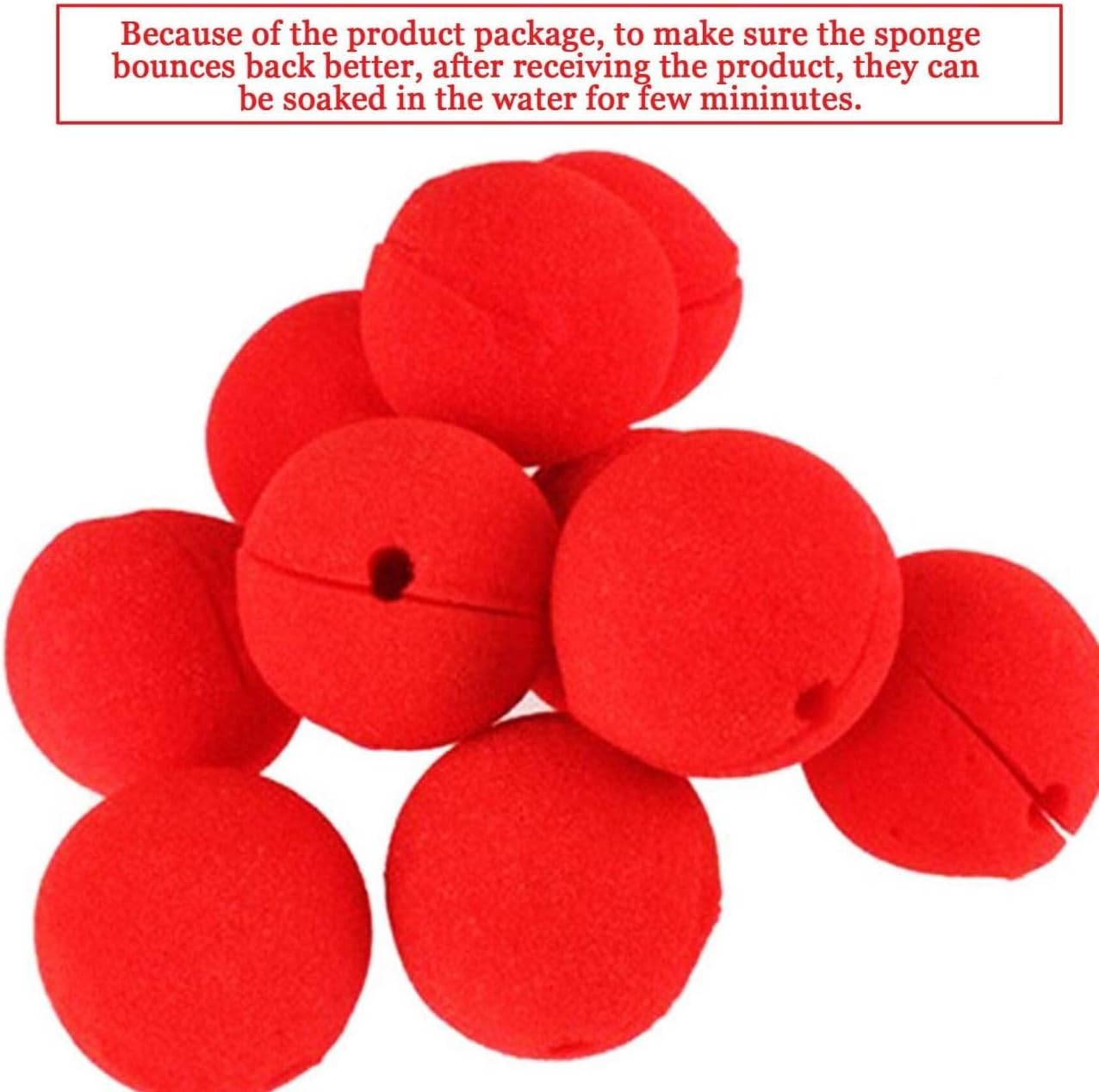 30PCS 2x2 Red clown nose Halloween Christmas costumes