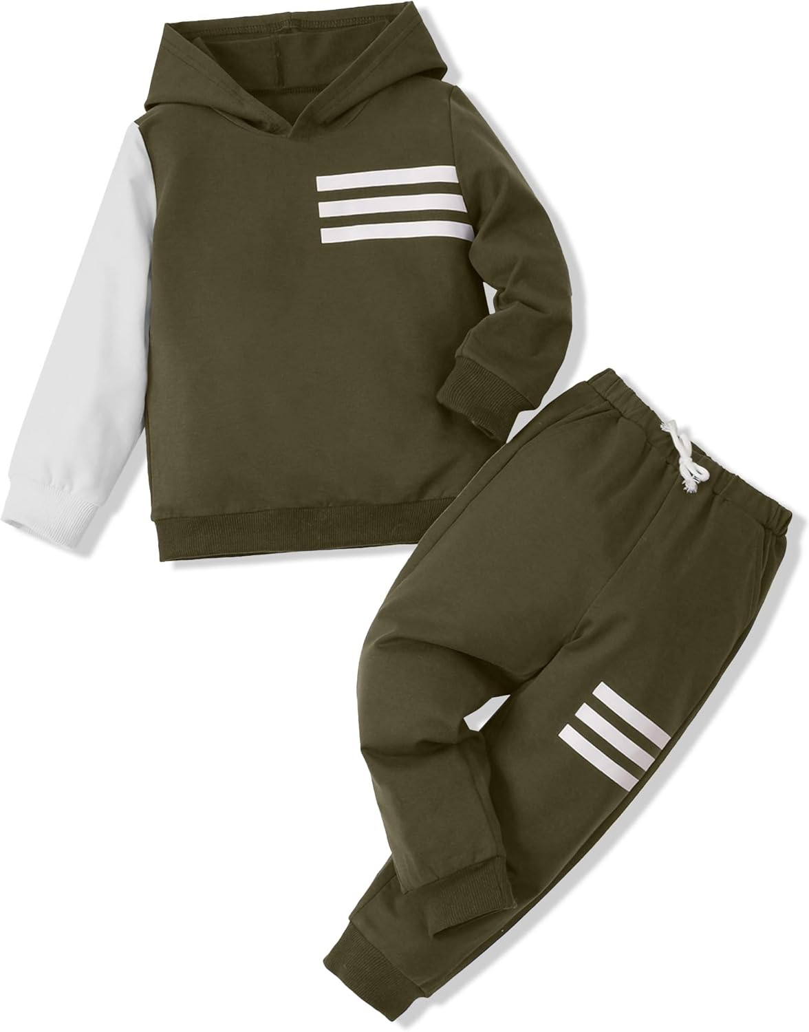 Toddlers Fall Outfit Set Cozy Long Sleeve Hoodie Sweatpants