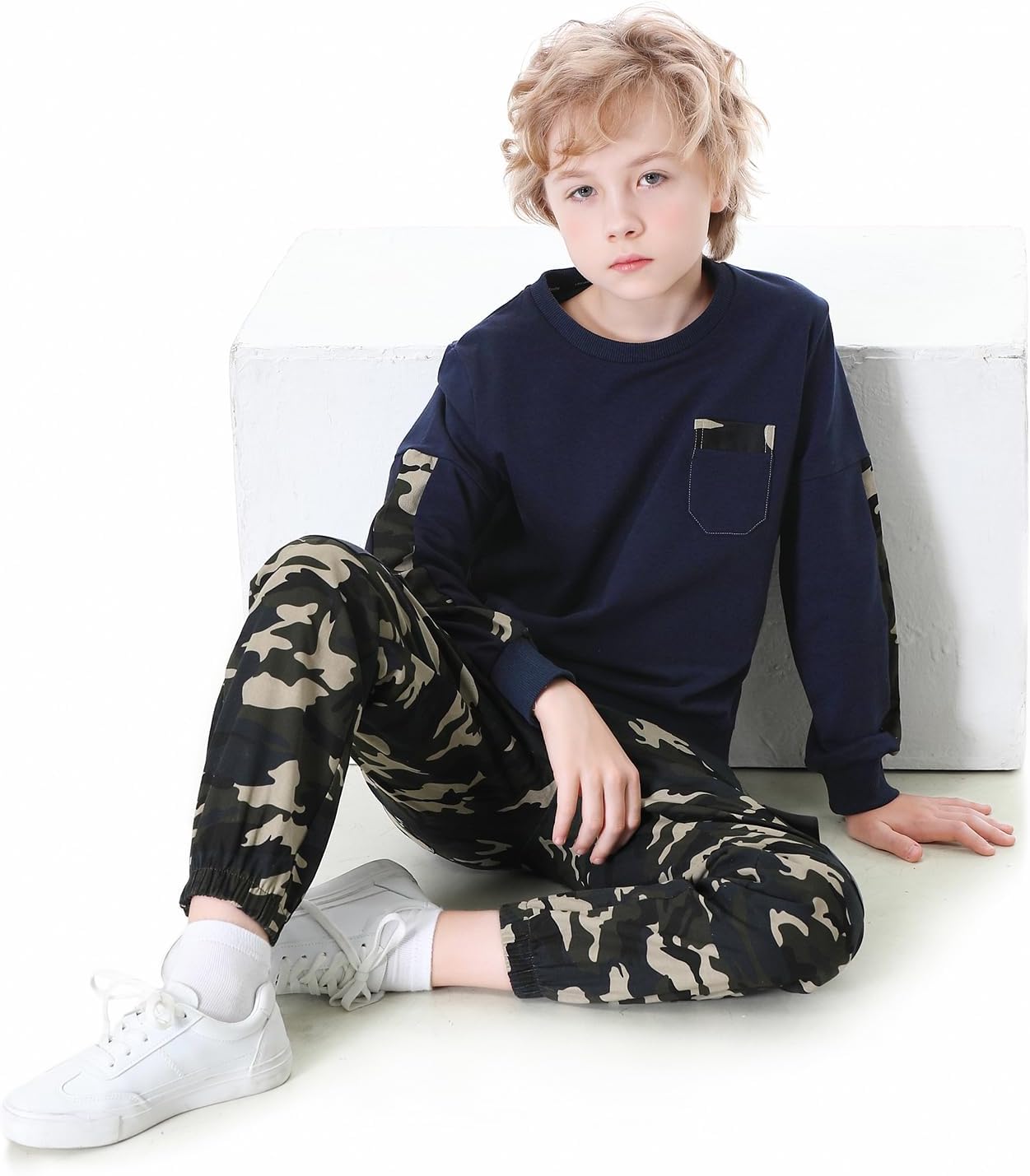 Classic Camouflage Outfit Set for Boys
