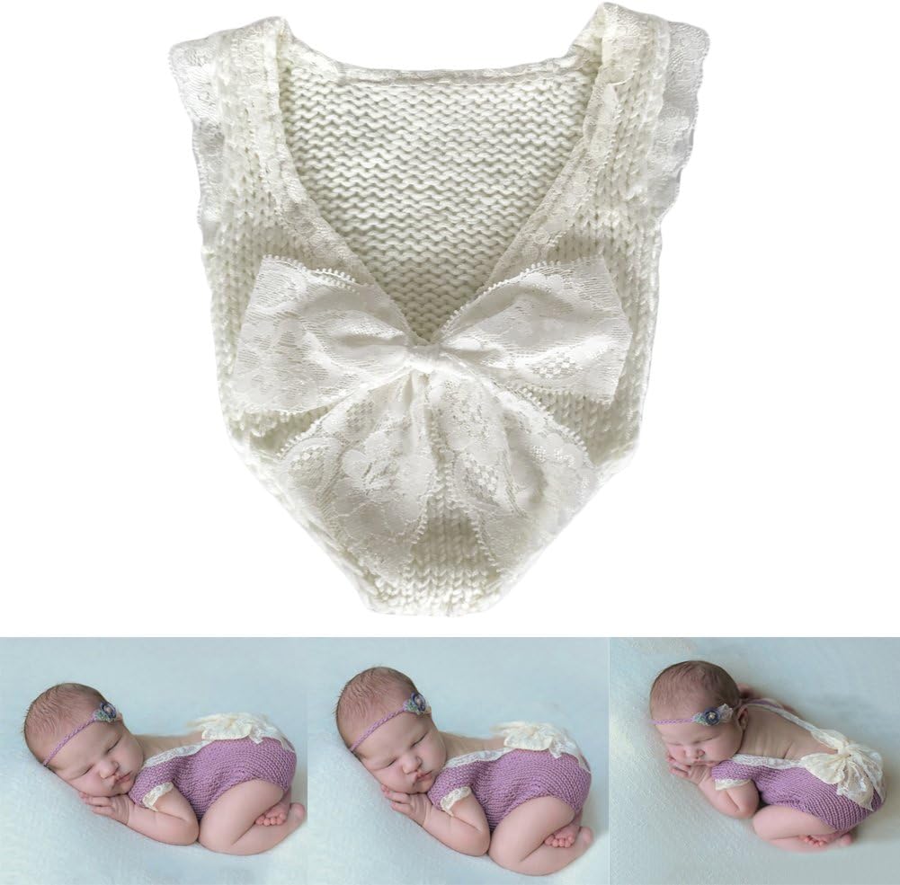 Zeroest Baby Girls Newborn Crochet Romper - Perfect for Photography
