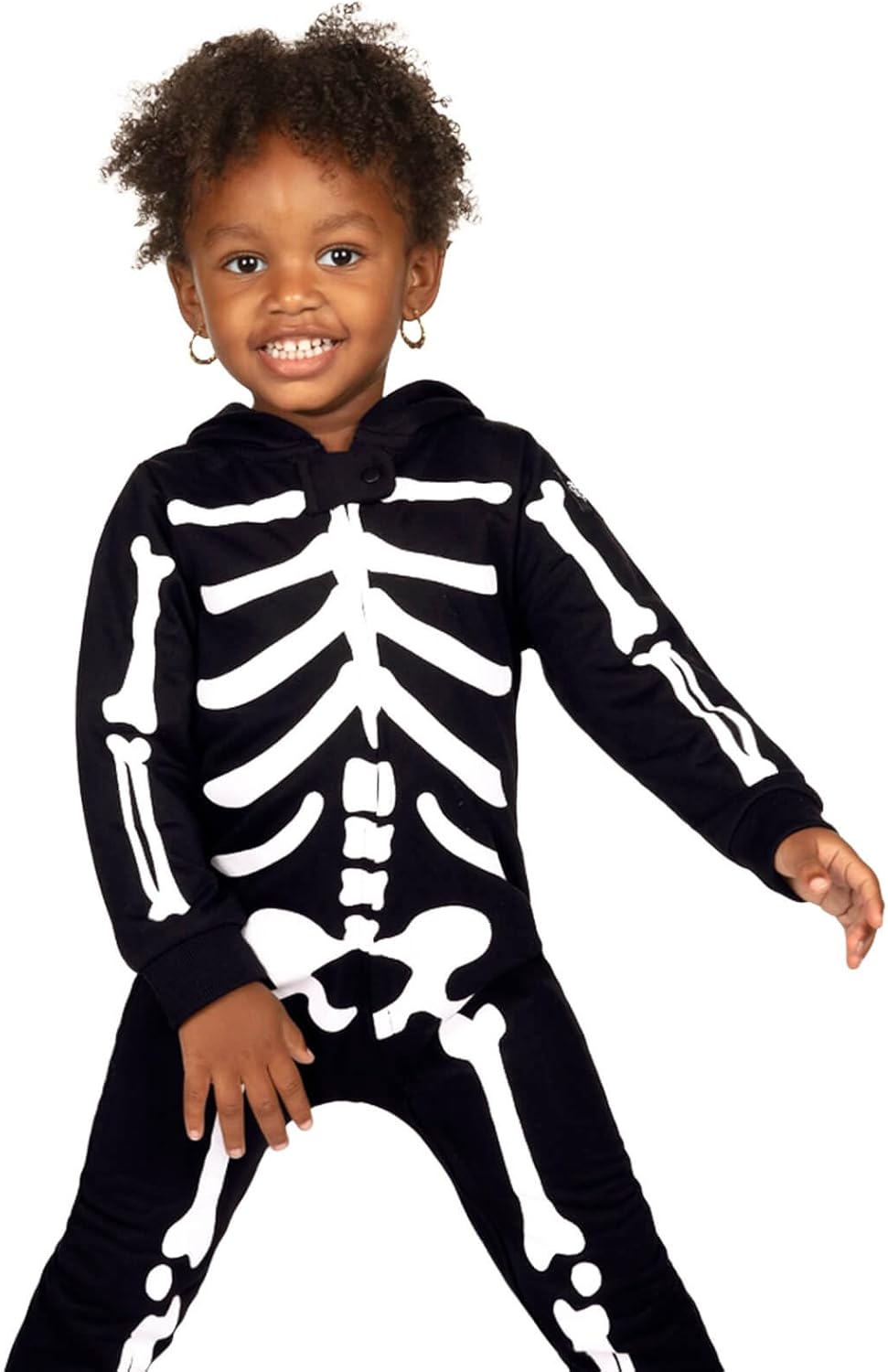 Tipsy Elves Skeleton Halloween Costume Jumpsuit for Babies Toddlers Spooky Fun Unisex