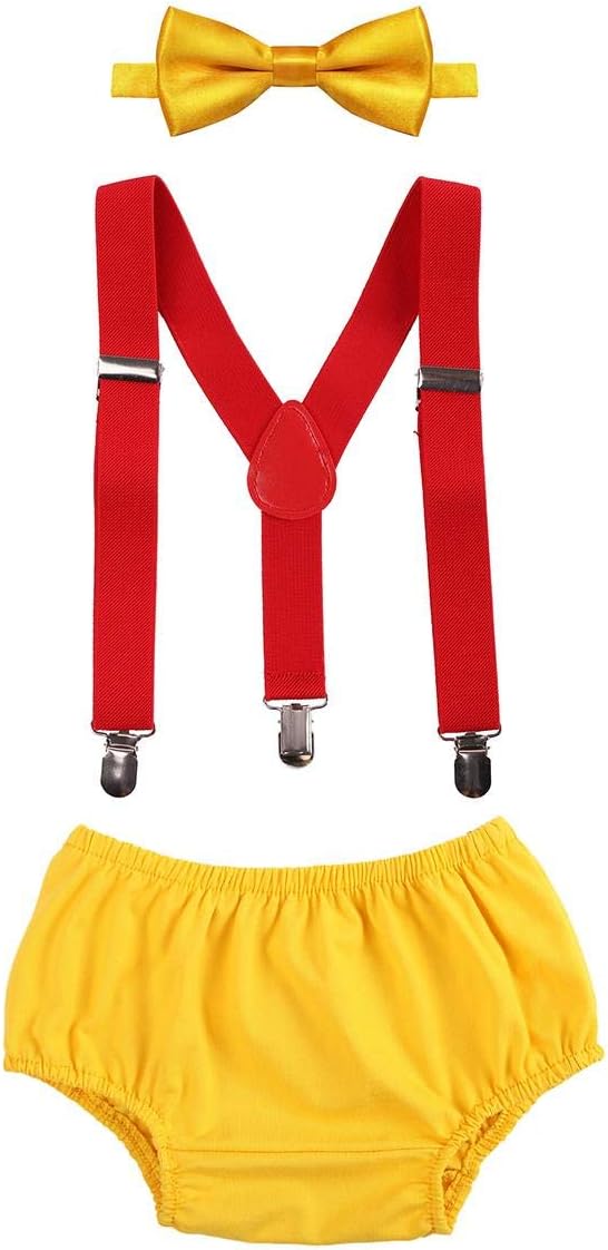 Baby Boys Cake Smash Outfit Set 3PCS for Birthday Party 1