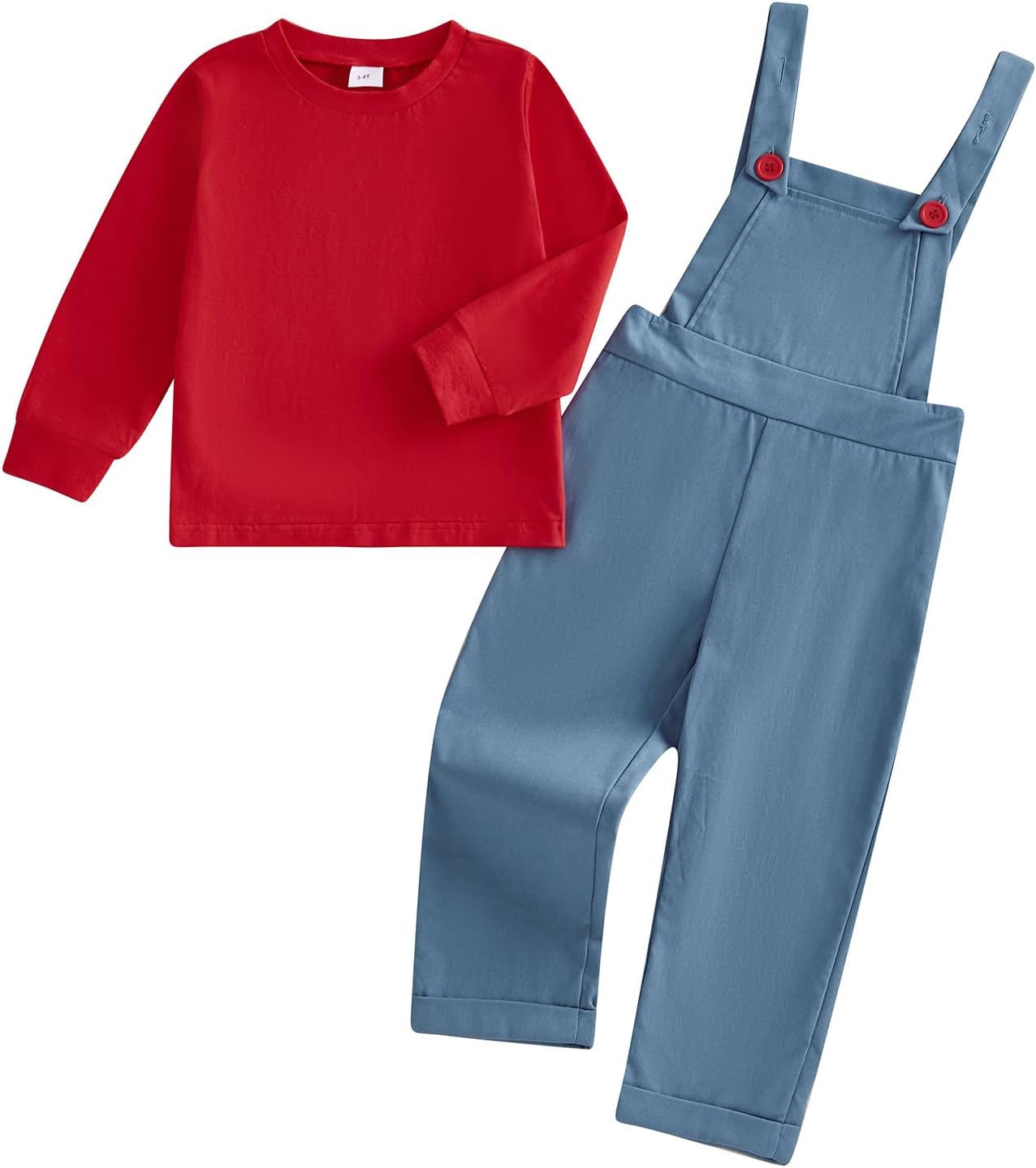 Toddler Girl Fall 2Pc Striped Top Denim Pant Outfit