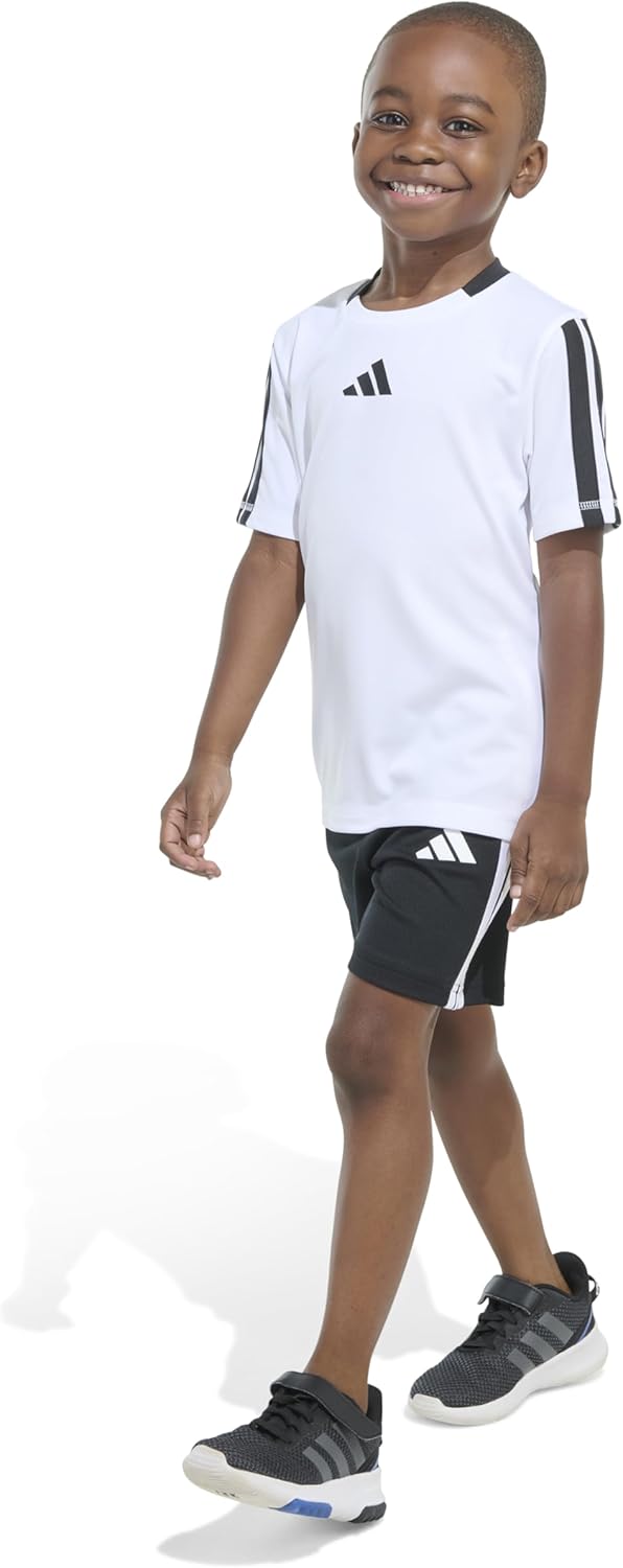 Adidas Boys 3-Stripe Soccer Set