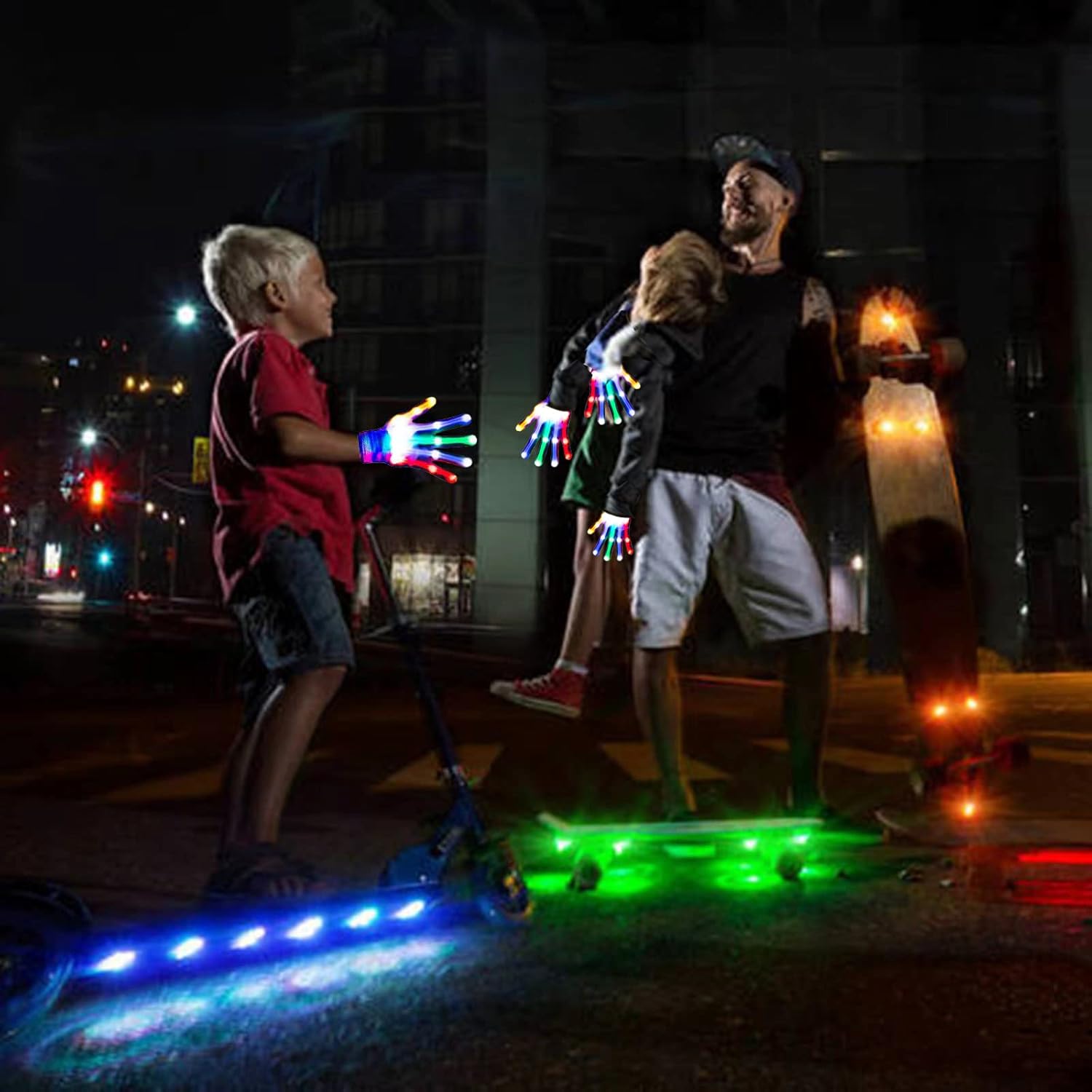 Bright Faultless LED Gloves for Kids 6-12