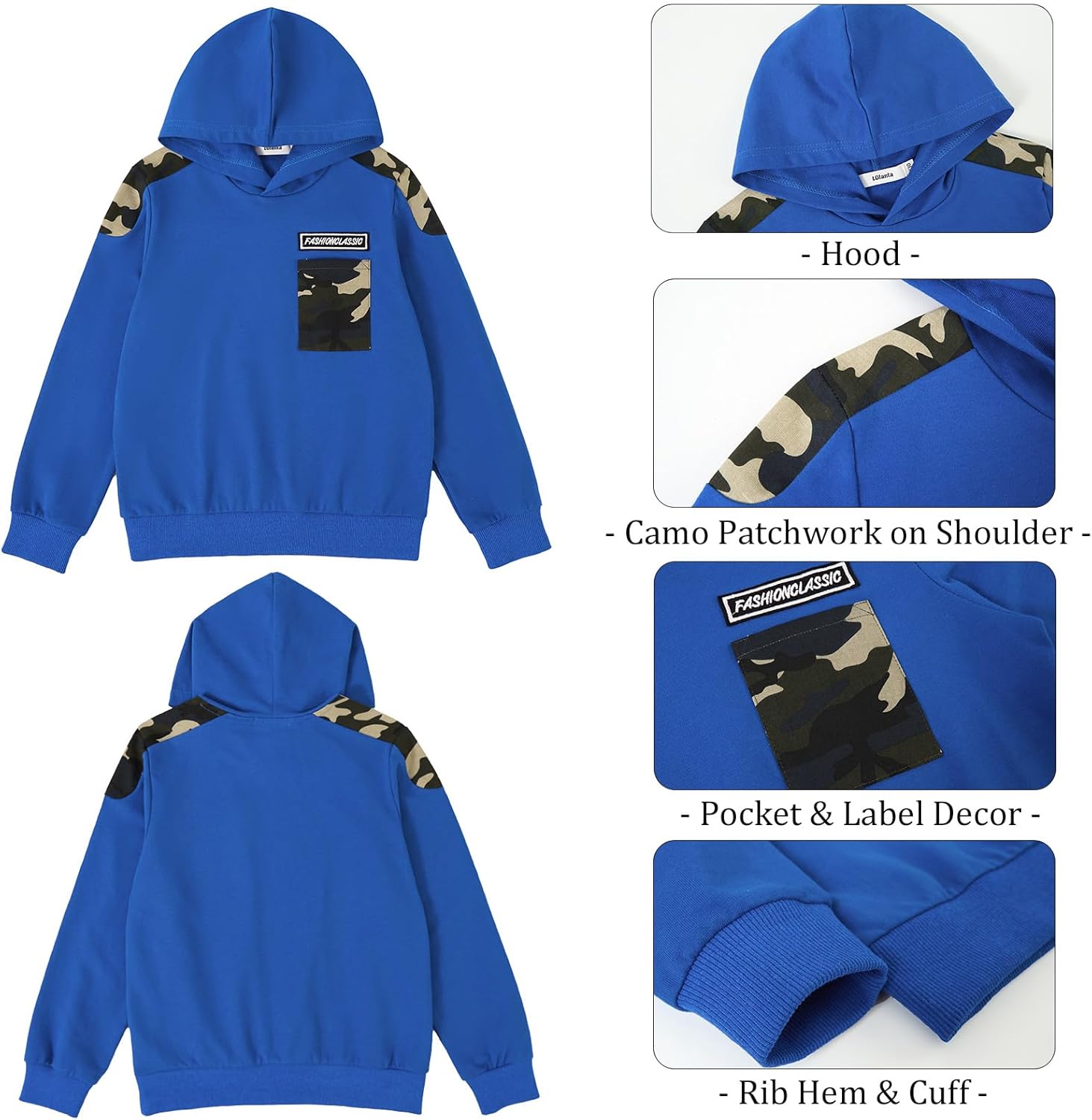 LOLANTA Camo Two-Piece Clothing Set for Boys