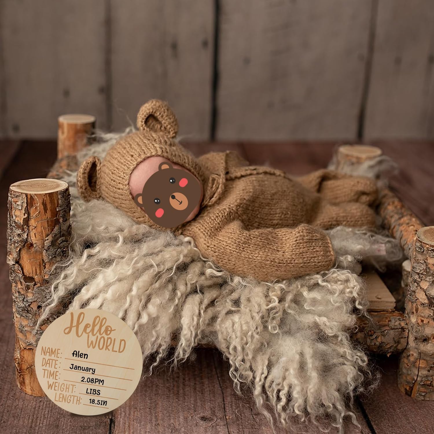 BLUETOP Newborn Bear Costume