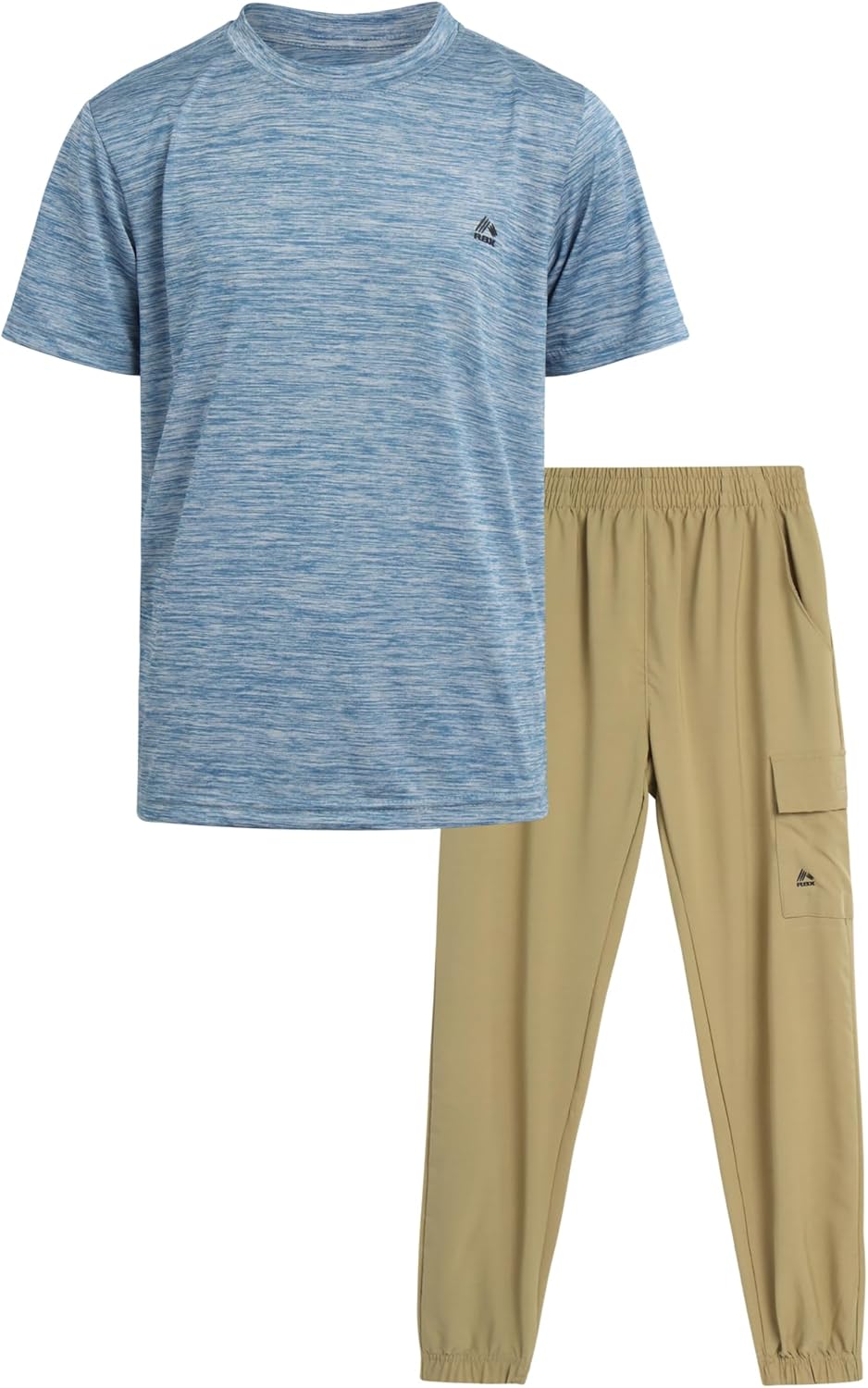 RBX Boys Active Outfit Set - T-Shirt Cargo Jogger Pants