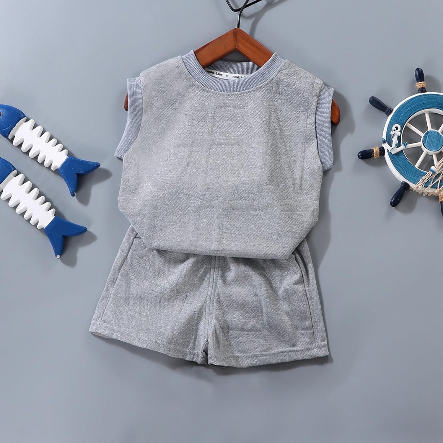 Toddlers Boys Girls Short Sets Sleeveless Tops Shorts