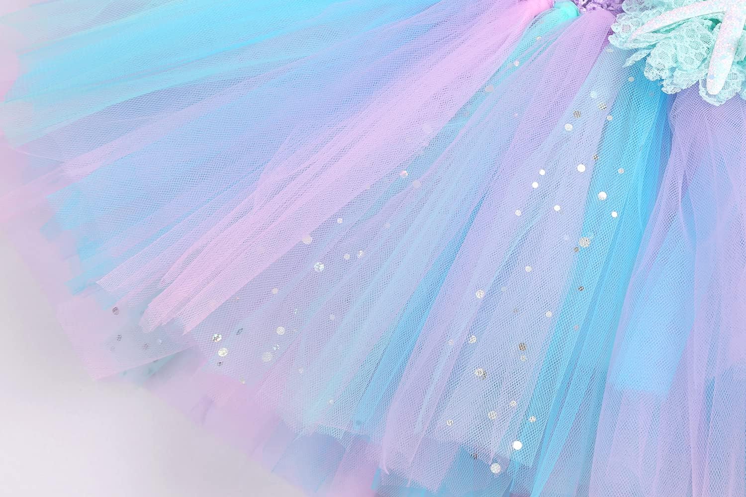 Koatobbor Girls Mermaid Costume Tutu for Halloween