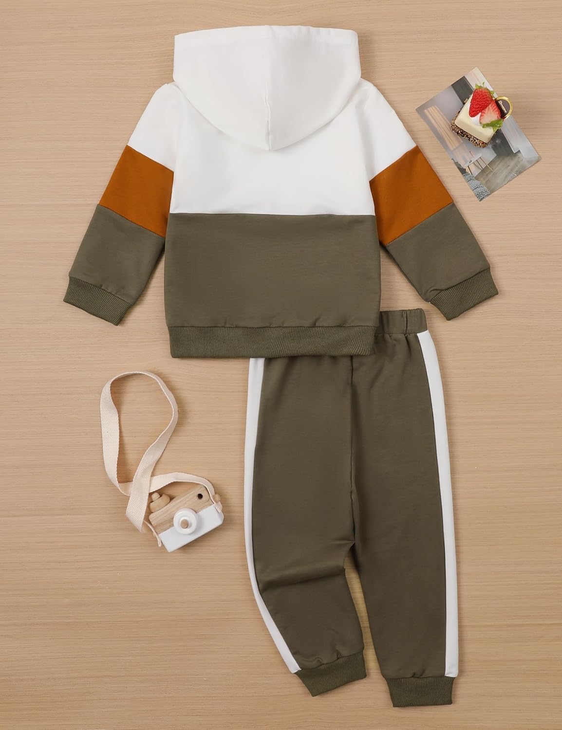 mkodopy Toddler Boy Hoodie Sweatset Set