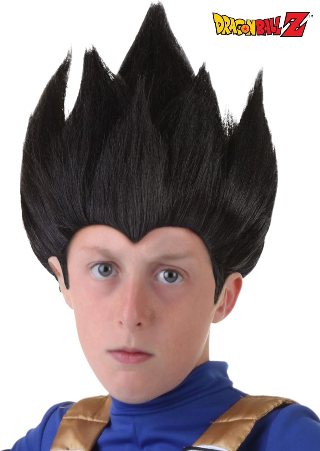 Kids Dragon Ball Vegeta Cosplay Wig with Matchstick Comb