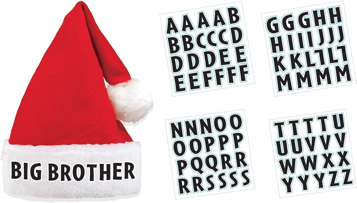Amscan Plush Santa Hat with Customized Sticker