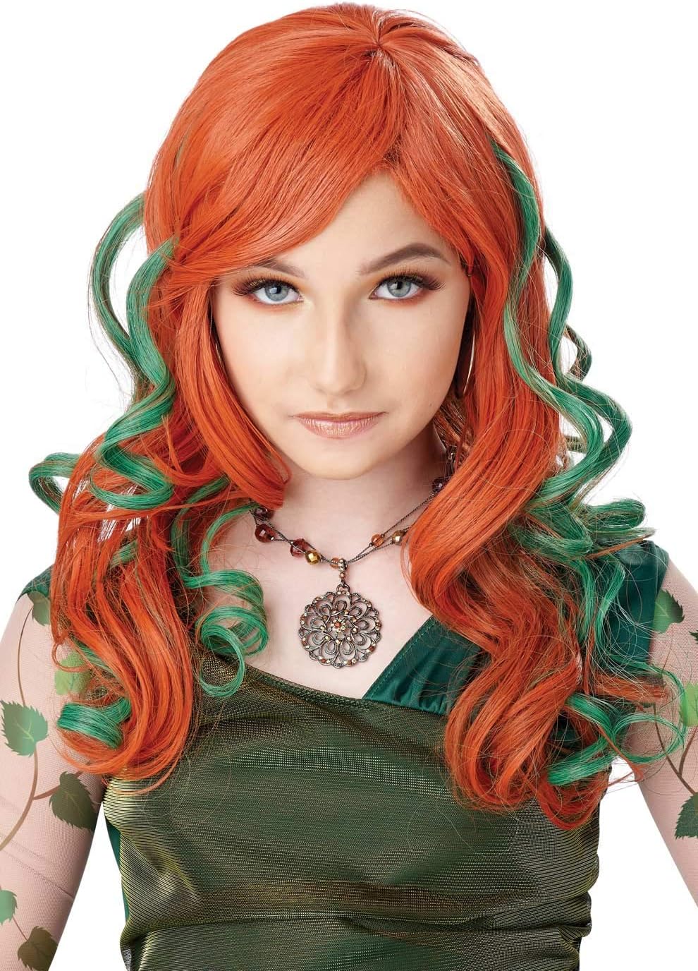California Costumes Pumpkins Vines Real pumpkin face Wig one size