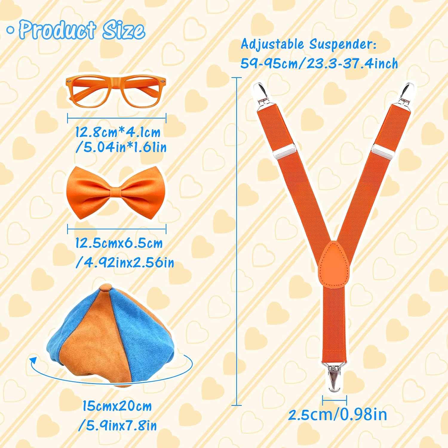 Ainuit Orange Roleplay Costume Set for Adults