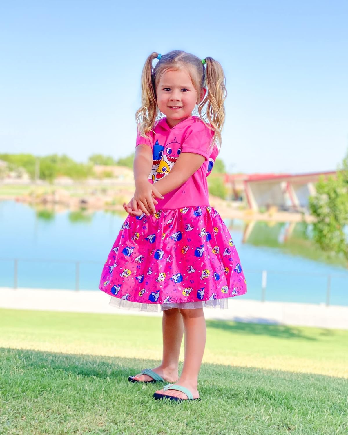 Cute Fun Pinkfong Baby Shark Dress for Kids Mommy Daddy Shark Costume