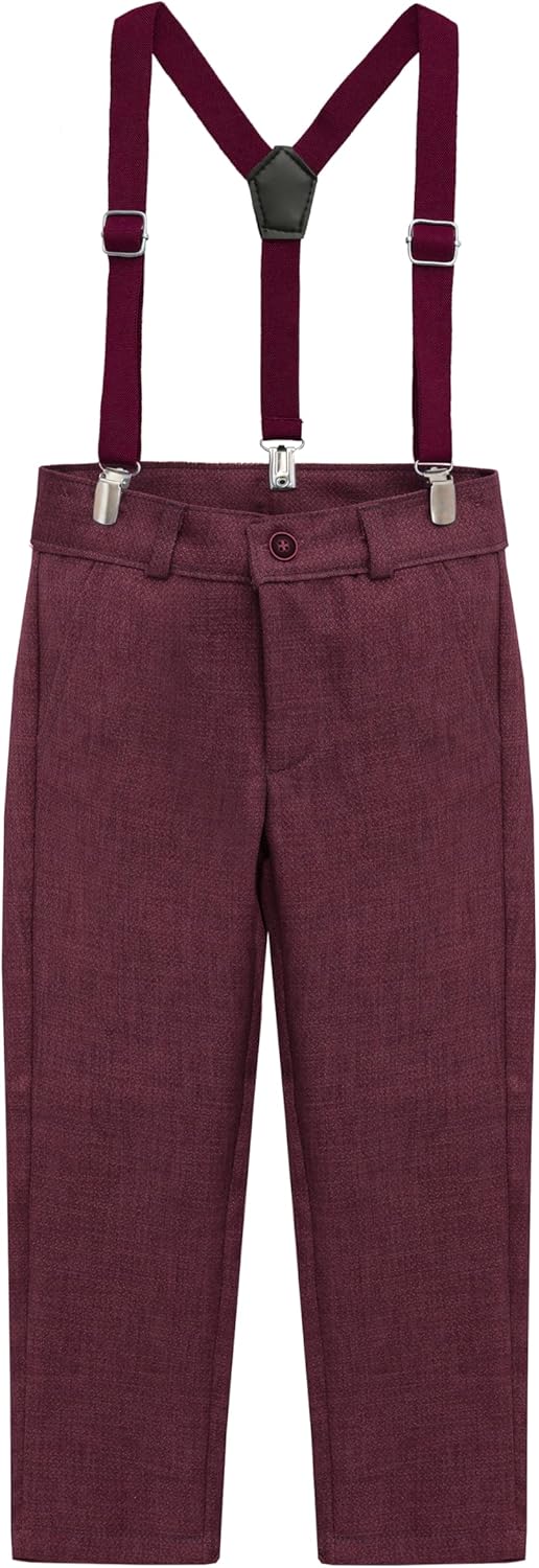 Lilax Boys Formal Slim Fit Pant Set of 4 Pcs 1