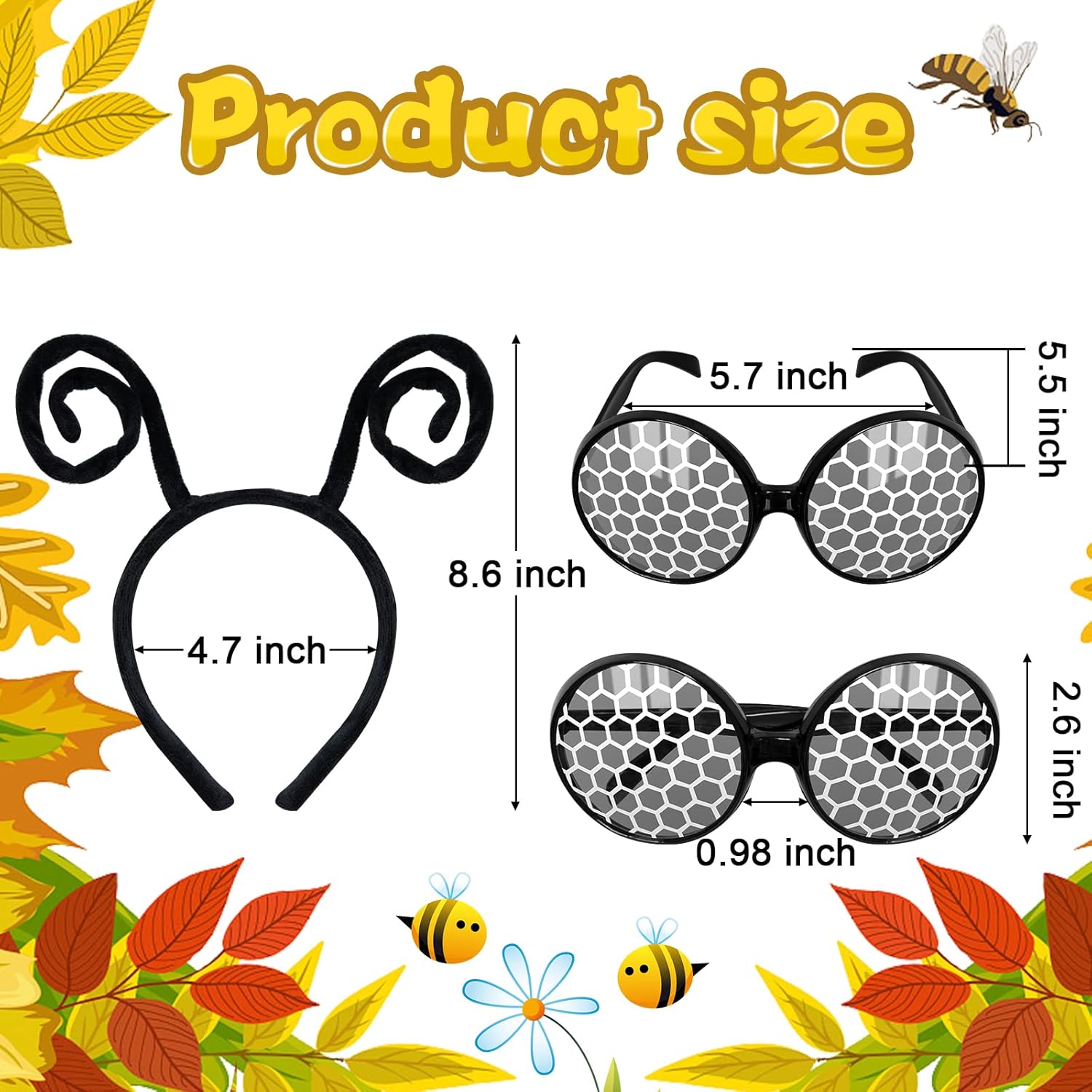 Poptrend Bug Headband and Glasses Set