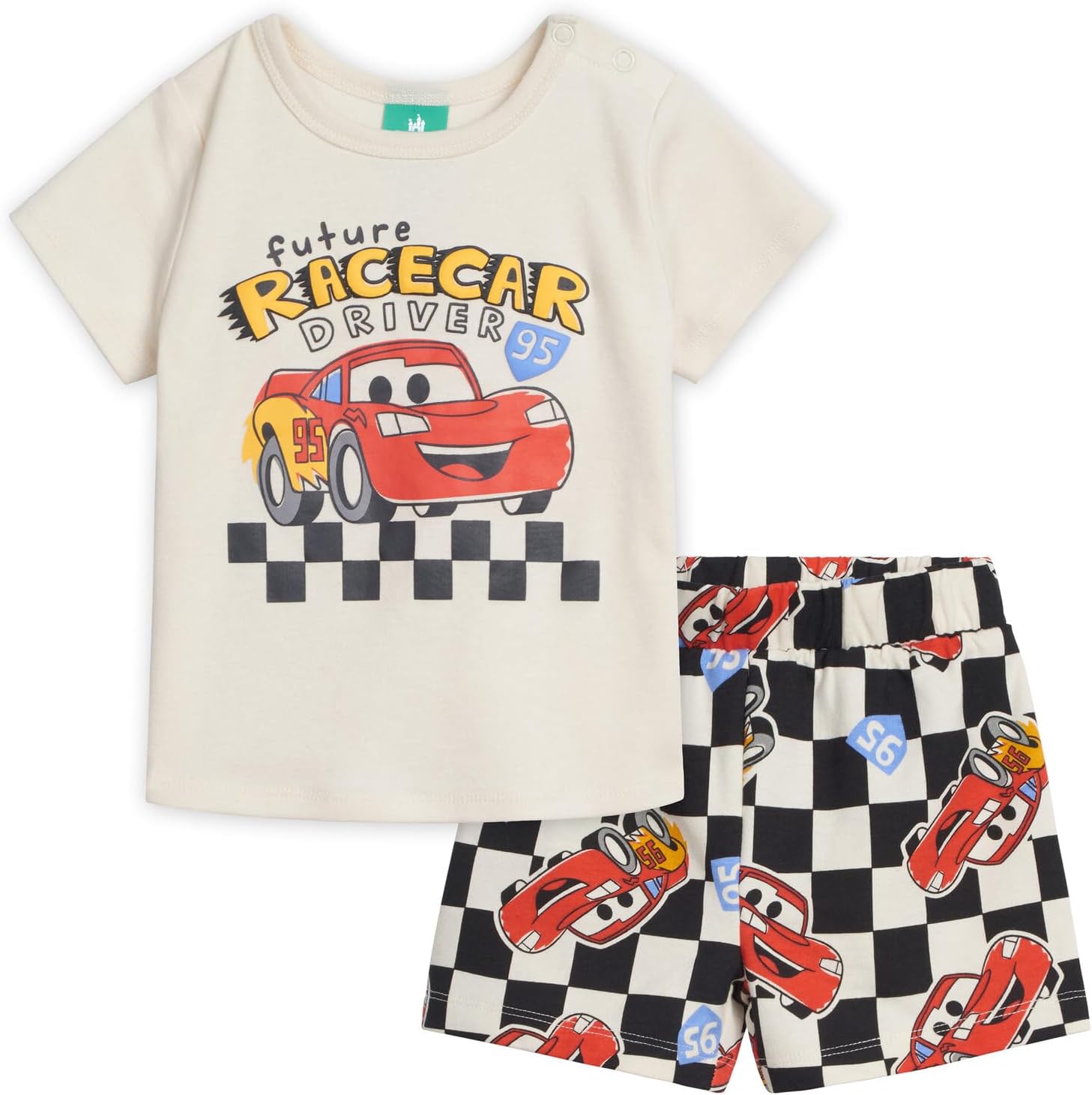 Disney Baby T-Shirt and French Terry Shorts Outfit Set