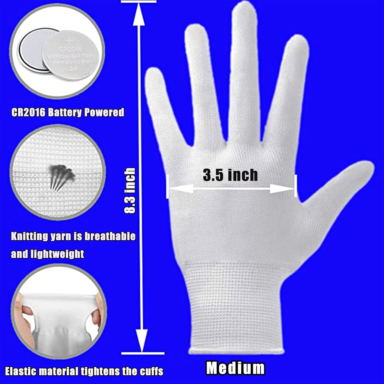 Bright Faultless LED Gloves for Kids 6-12
