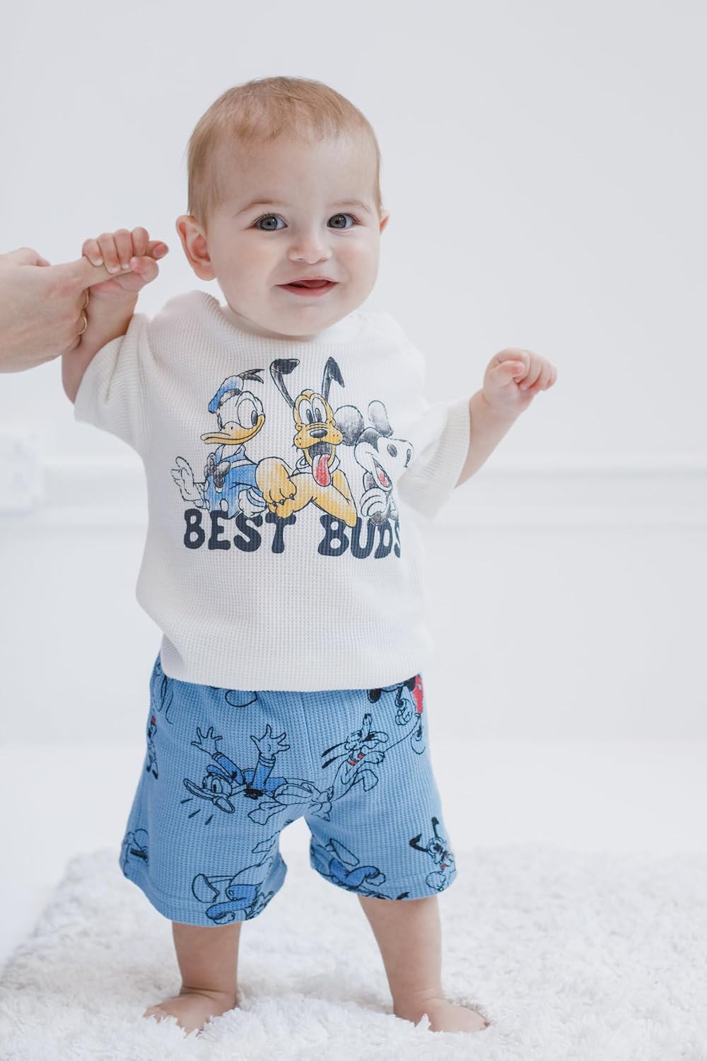 Disney Waffle Knit T-Shirt and Shorts Set for Babies