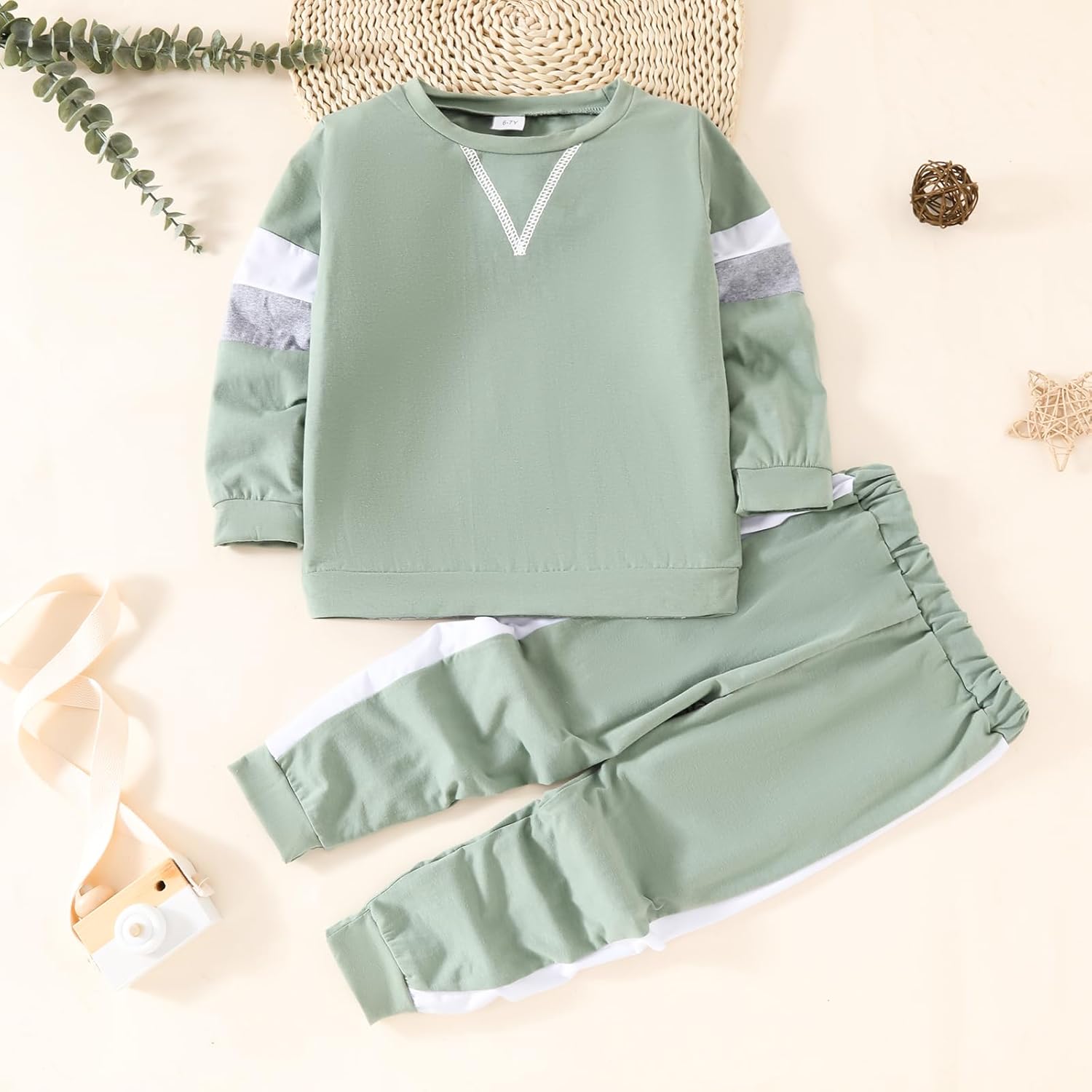 Stylish Colorblock Set for Kids