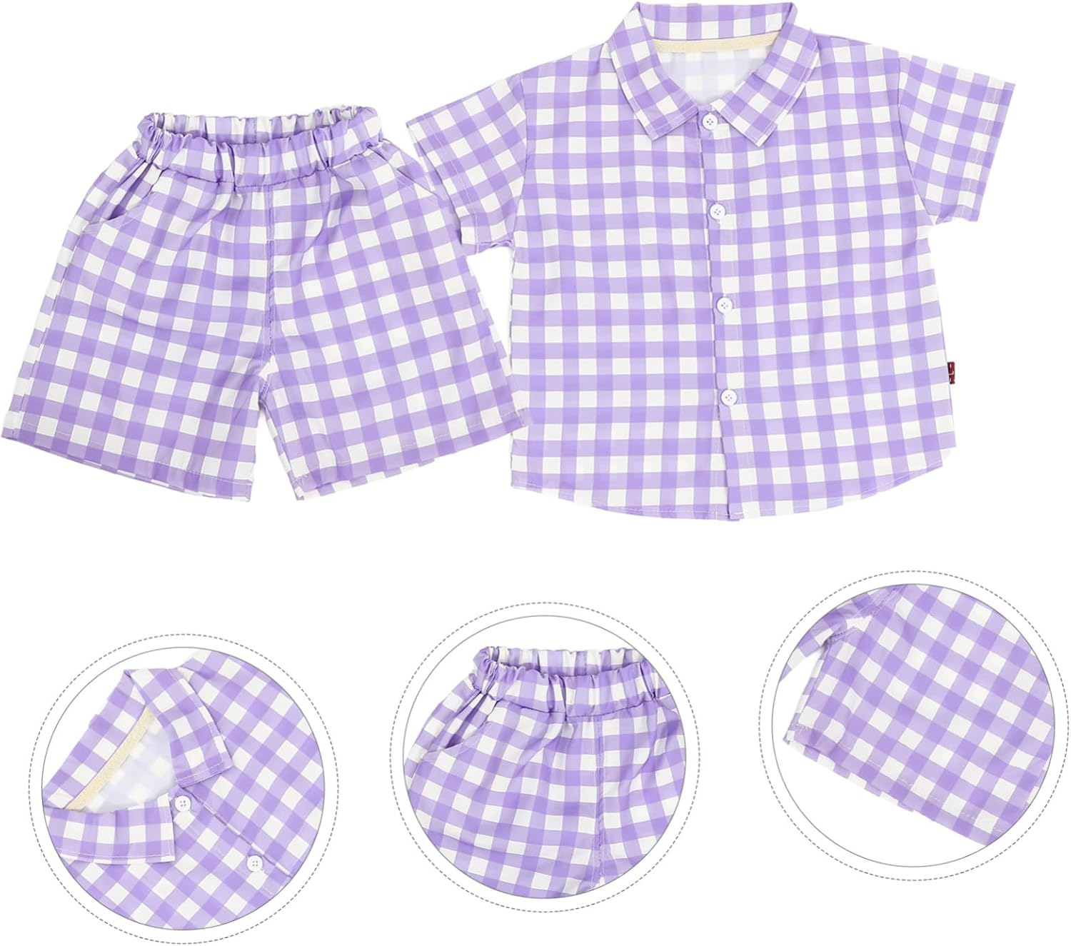Cool Boys Plaid Summer Short Sleeve Set