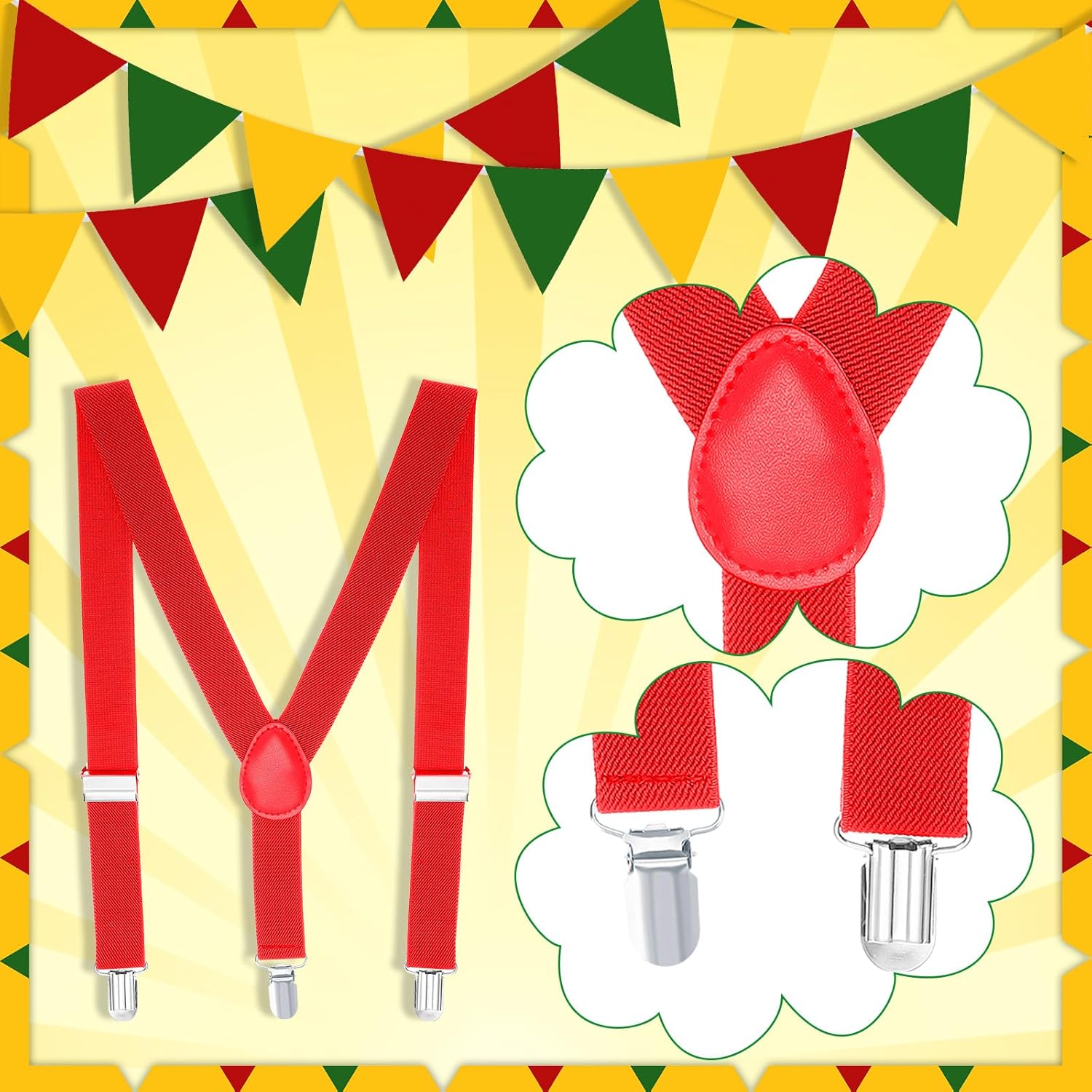 Geyoga Baby 1st Birthday Mexican Outfit suspender cake smash Halloween costume