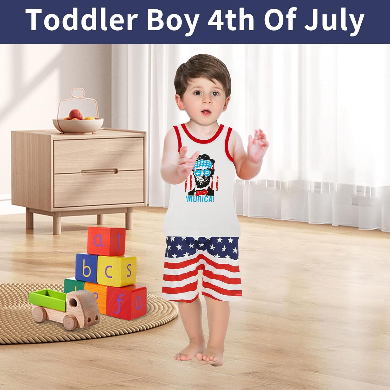4th Of July Toddler Set