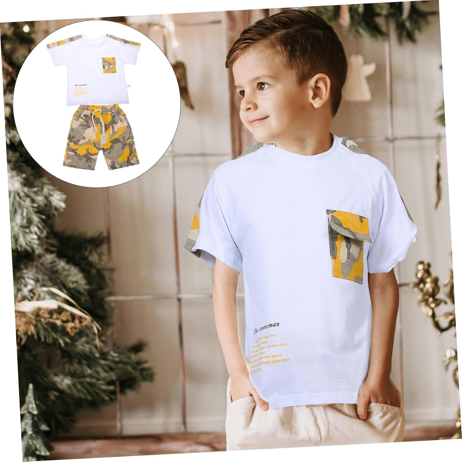 Holibanna Camouflage Boys Summer Outfit Set - Playtime Casual