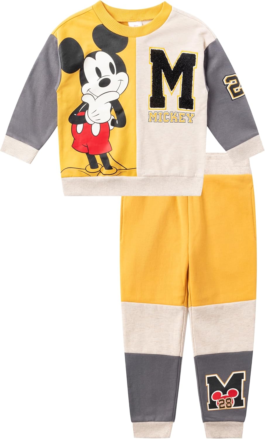 Disney Mickey Mouse Boys Fleece Sweatalt Set for Toddlers