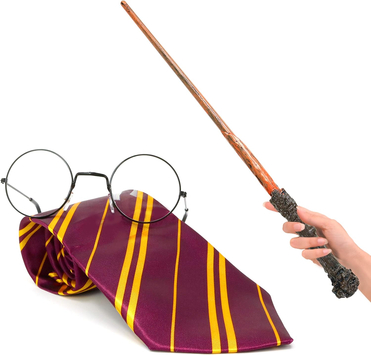 Skeleteen Wizard Costume Accessories Set Halloween School Uniform Perfect