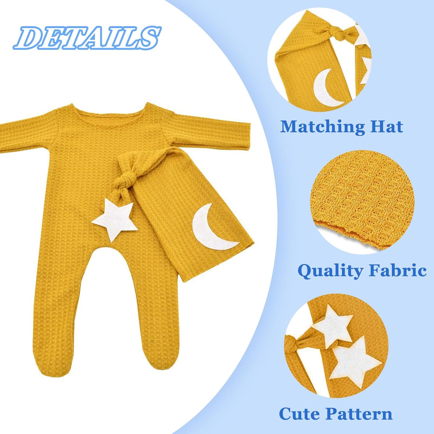 Newborn Baby Clothing Prop Set
