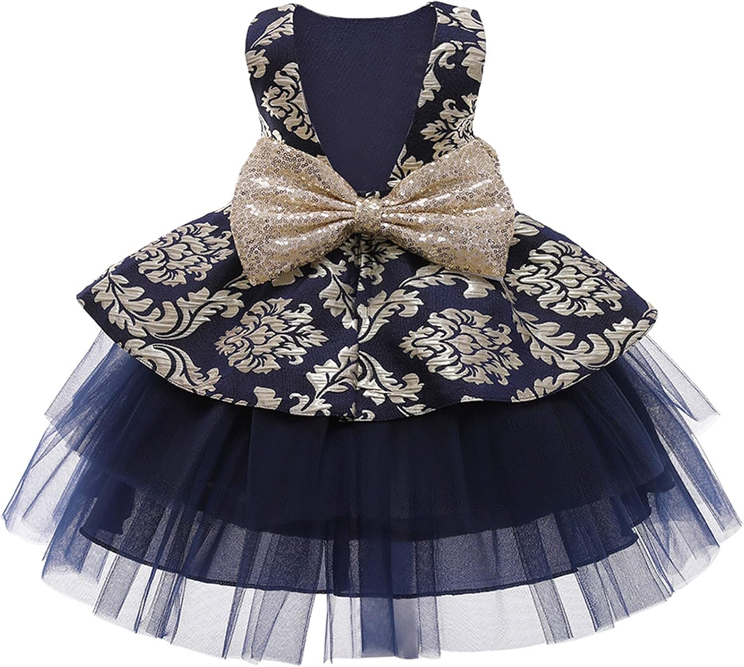 Adorable Adjustable Bowknot Tutu Pageant Dress for Infants
