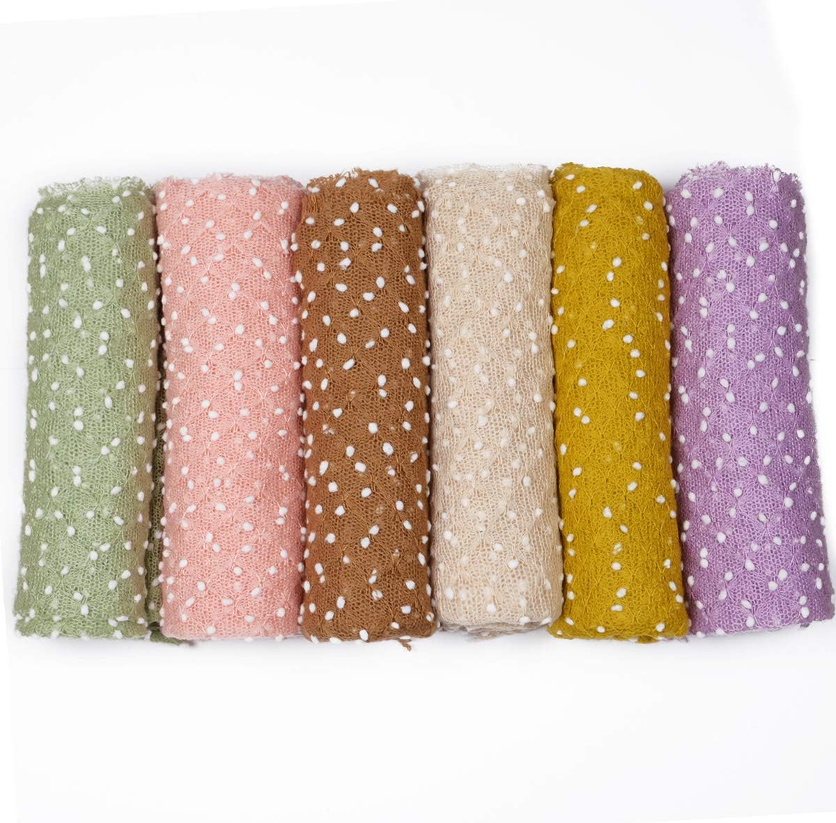 Newborn Dot Pattern Monthly Outfits Blanket for Photography