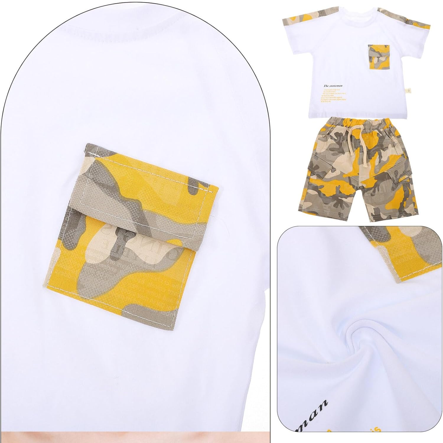 GALPADA Lightweight Toddler T-Shirt and Pants Set for Summer Adventure 80