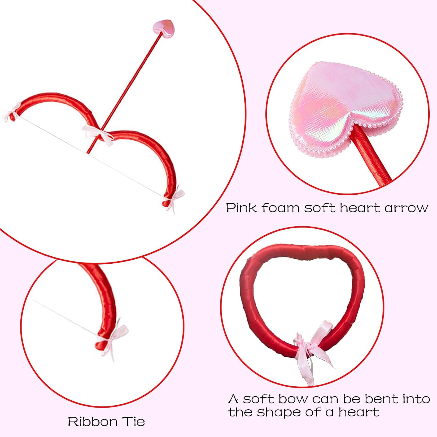 Valentines Day Cupid Costume Accessory Set for Adults Kids
