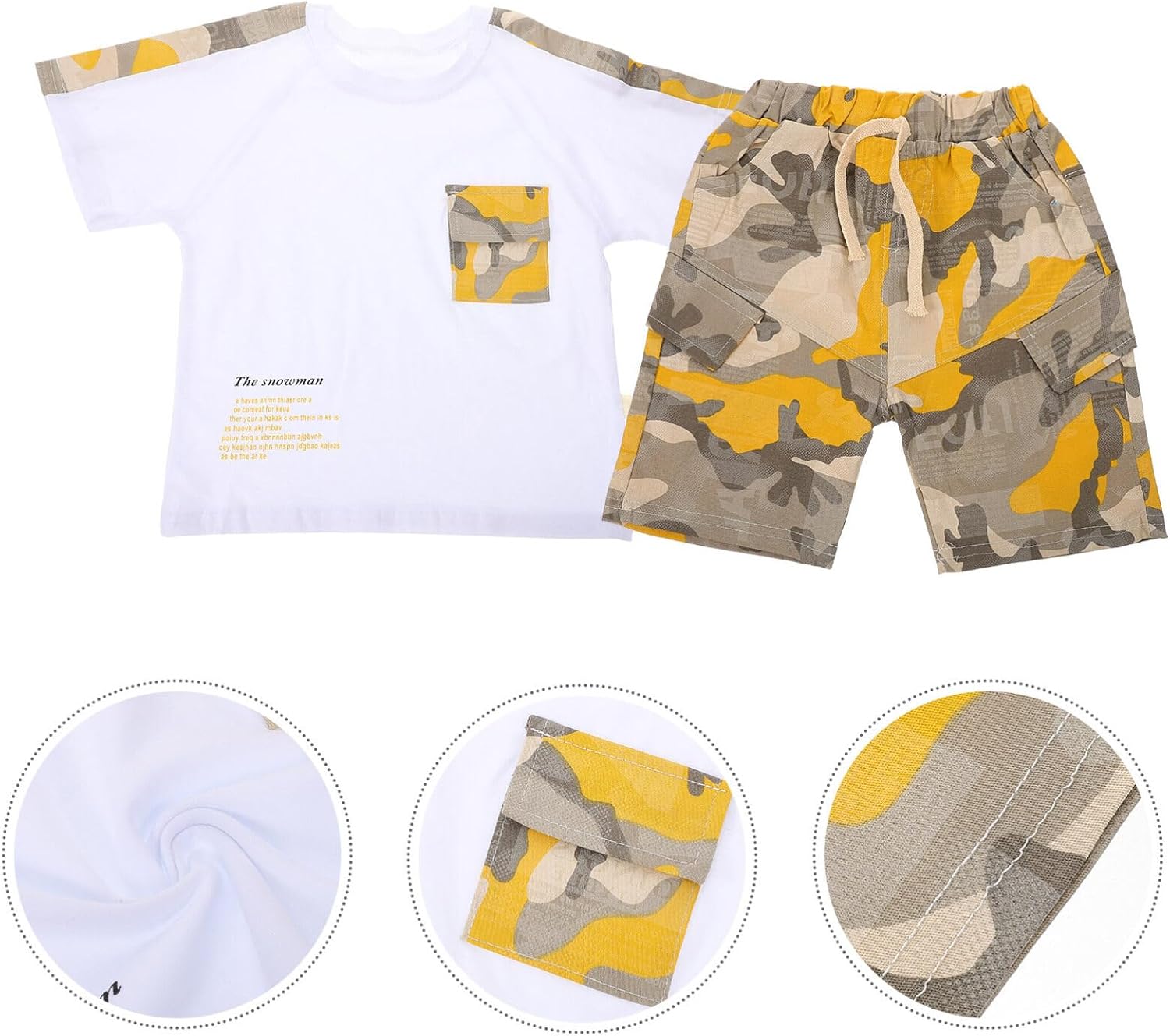 GALPADA Lightweight Toddler T-Shirt and Pants Set for Summer Adventure 80