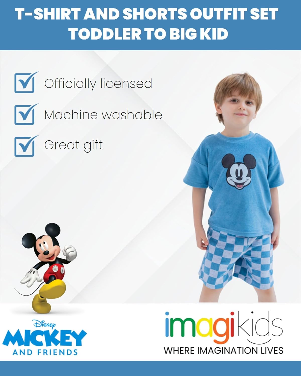 Disney Lion King Mickey Mouse - T-Shirt Shorts Set for Kids