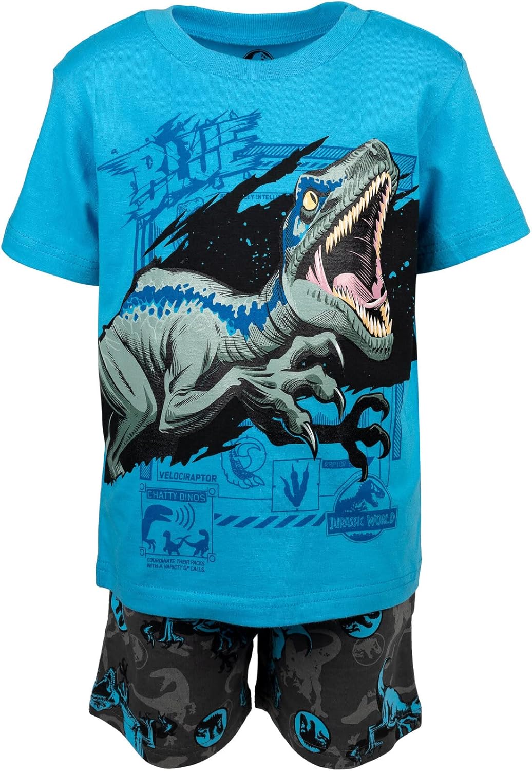 Jurassic World T-Shirt French Terry Shorts Set Big Kids