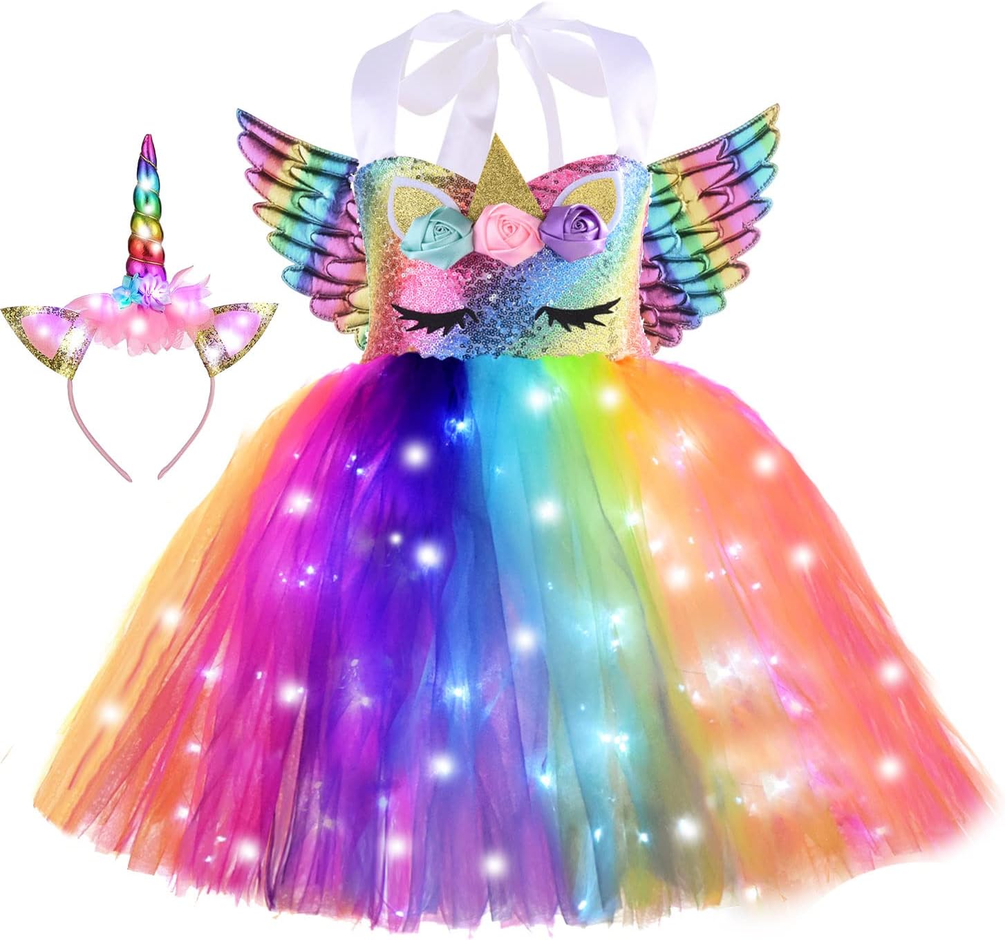 Bling-Bbling Unicorn costume for girls