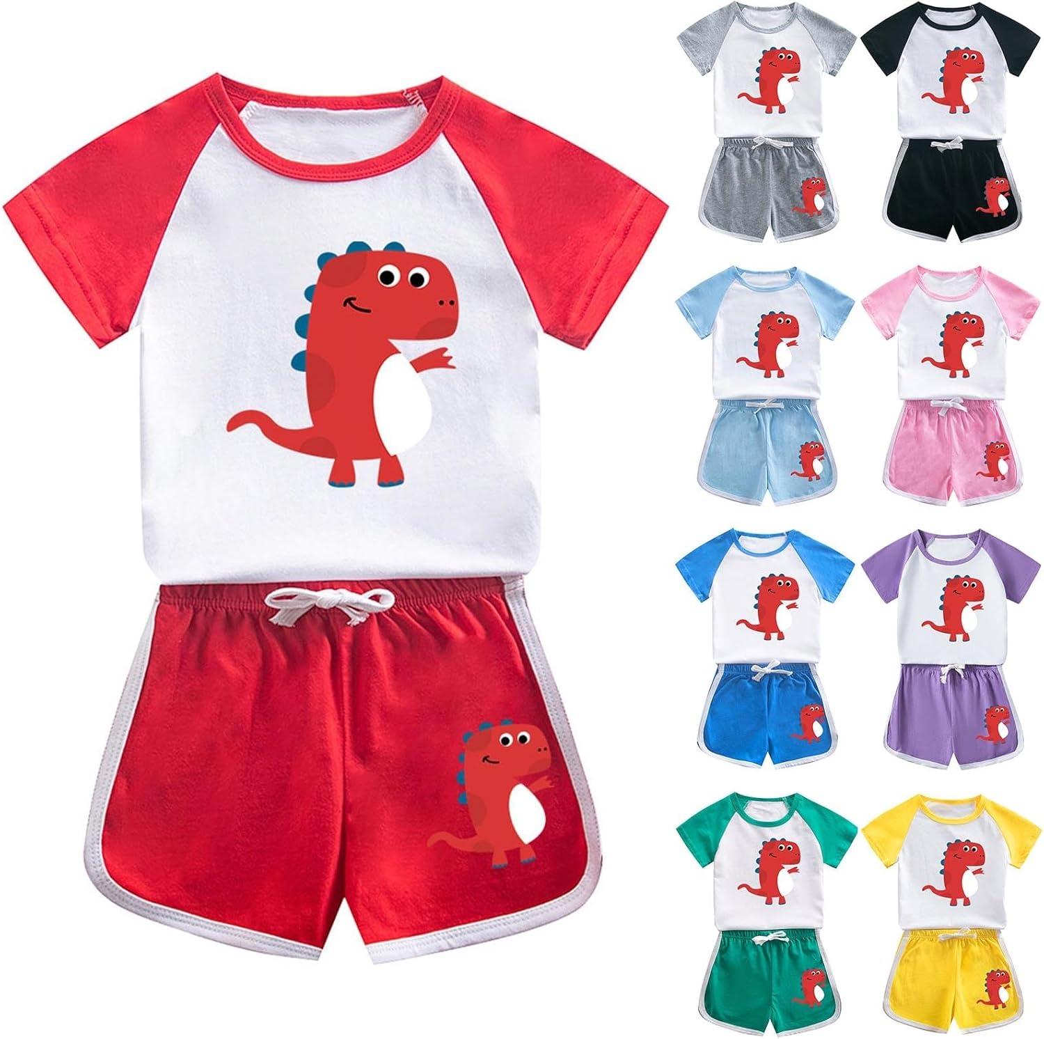 Cute Dinosaur Tracksuit Perfect for Baby Girls 1-12 Years