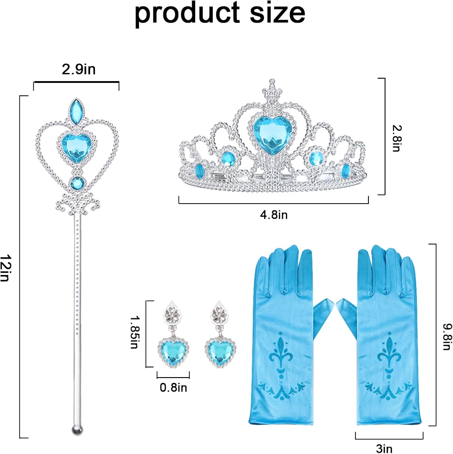 4-Piece Elsa Princess Accessories for Girls