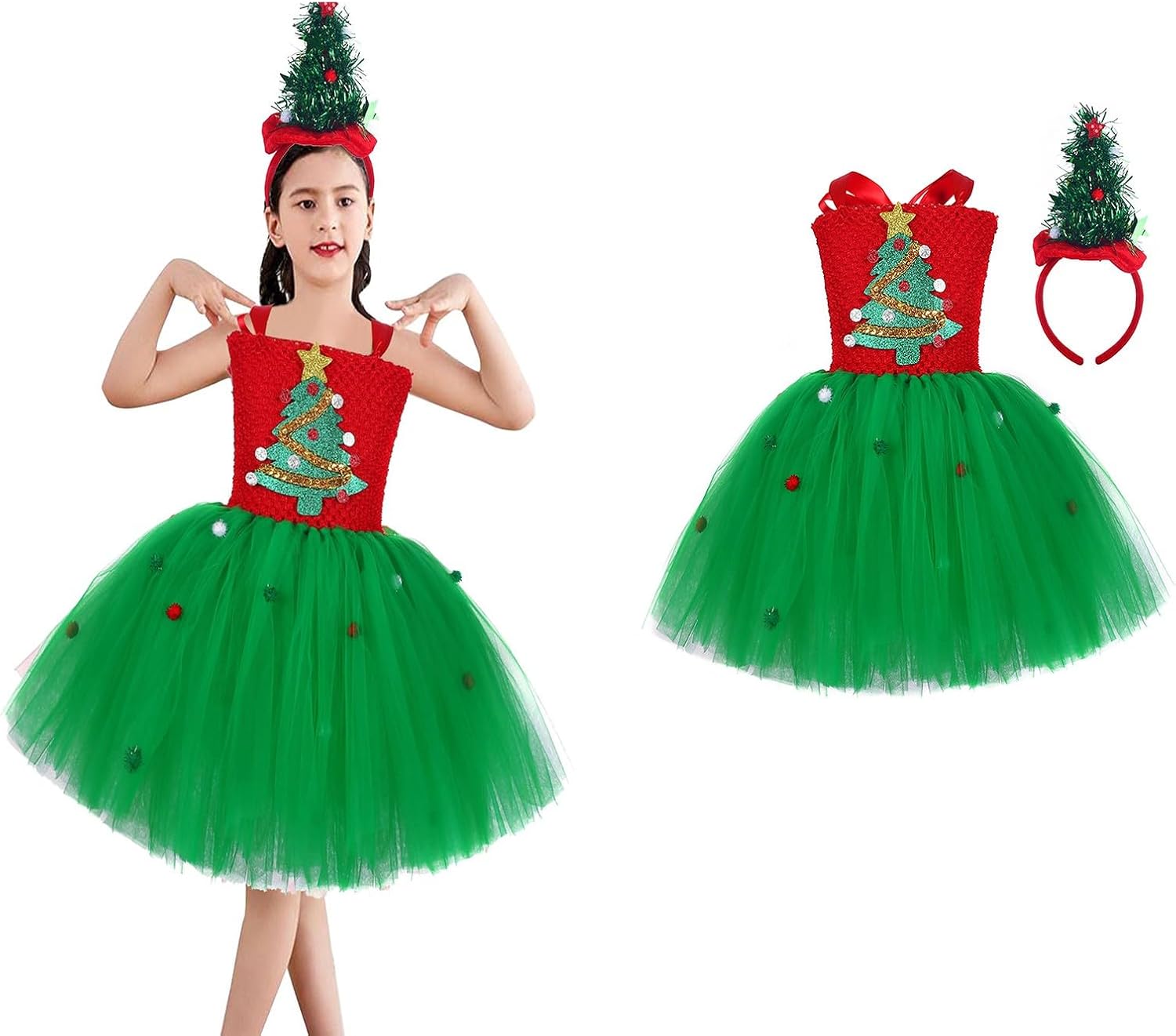 Girls Christmas Tree Costume
